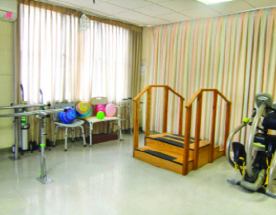 therapy room at nursing home